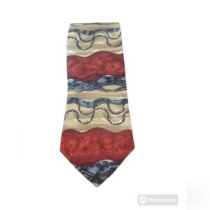 Sundance 100%Imported Silk Mens Geometric Print Casual Tie‎